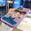 Slim Skin Feeling Cartoon Flowers Tulips Soft Silicone PU Leather Cover Phone Case for Samsung Xiaomi Poco Redmi