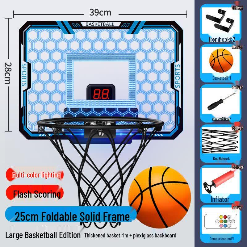 Kids Electronic Scoring Basketball Hoop