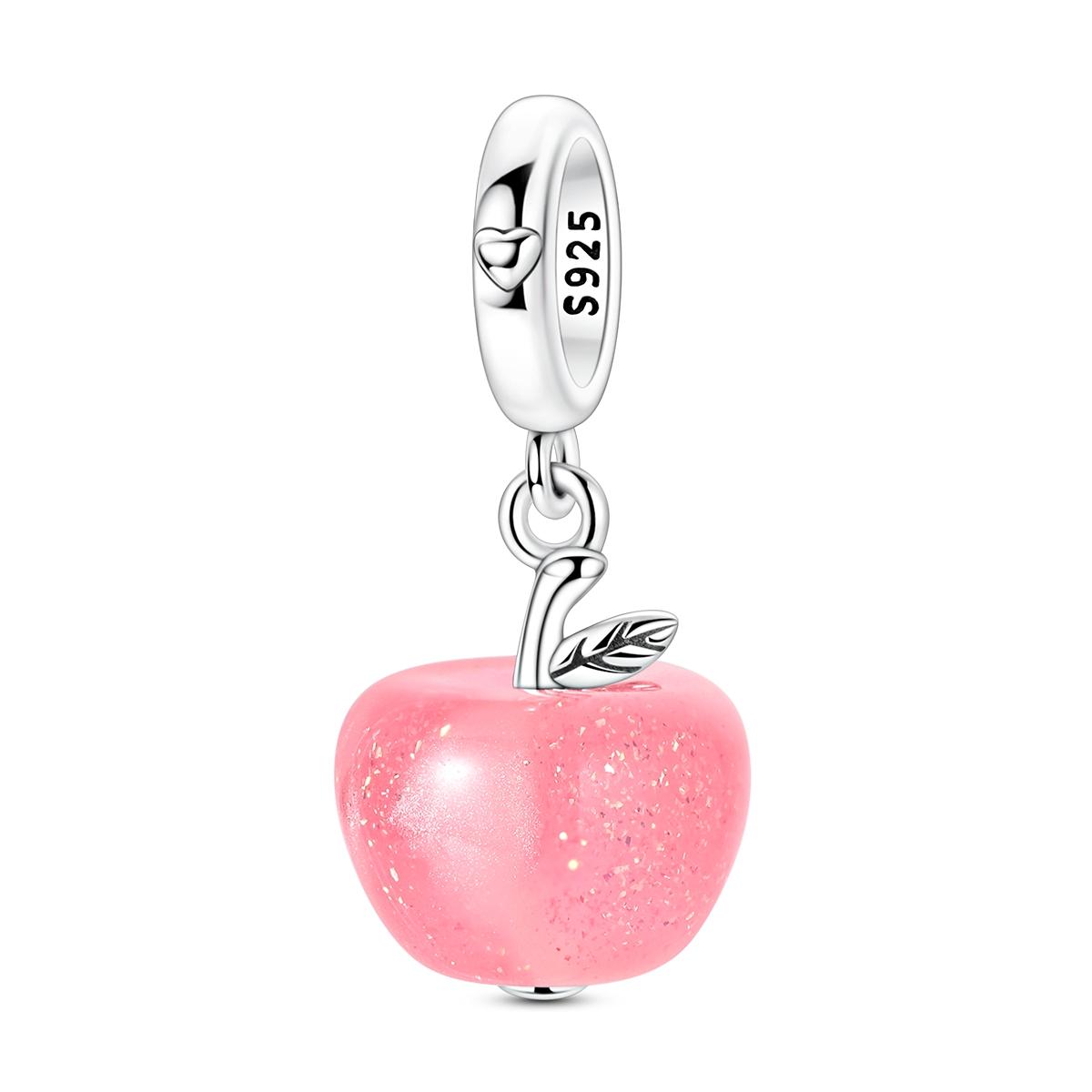 

925 Silver Pink Cat Charm Pendant DIY Bracelet Bead for Women Fashion Jewelry Gift LOVE