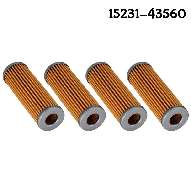 4PCS 15231-43560 Fuel Filter 1T021-43560 For Kubota Tractor B1550 B1750 B2150 B2710 B7100 G4200 G5200 15231-43562 14301-12470