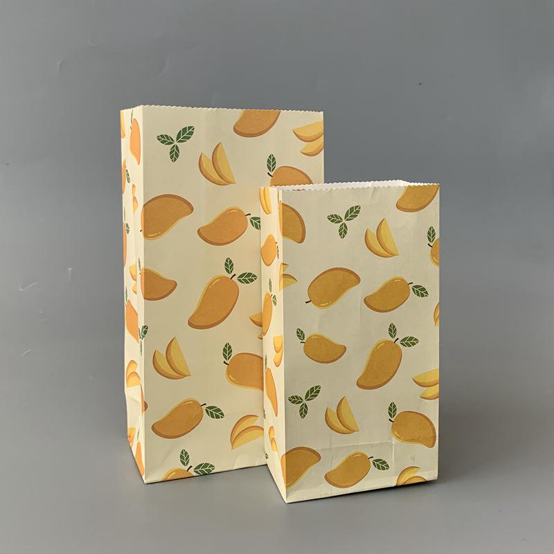 Small Floral Polka Dot Candy & Gift Paper Bag (Handle-Free, Flat Pocket for Cosmetics & Wedding Favors)