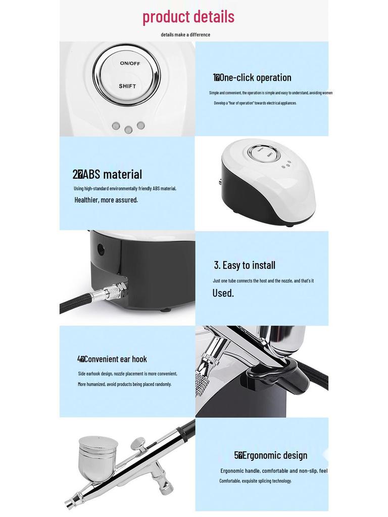 Handheld Nano Spray Oxygen Facial Hydration Device