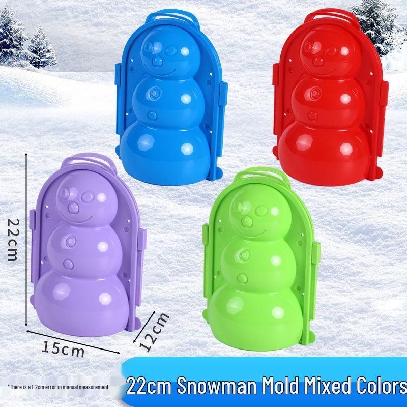 Large Snowball Maker Set - Duck, Heart, Snowman Shapes