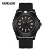 Mokaga Men's High-End Waterproof Quartz Watch with Simple Calendar & Luminous Stripe Markers