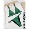 Women's Shiny European and American Style Sexy Bikini Swimwear