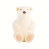 1pc Cartoon Silicone Toothbrush Holder, 3D Polar Bear No-Drill Wall-Mounted Suction Cup Style Toothbrush Rack, for Hanging Small Items
