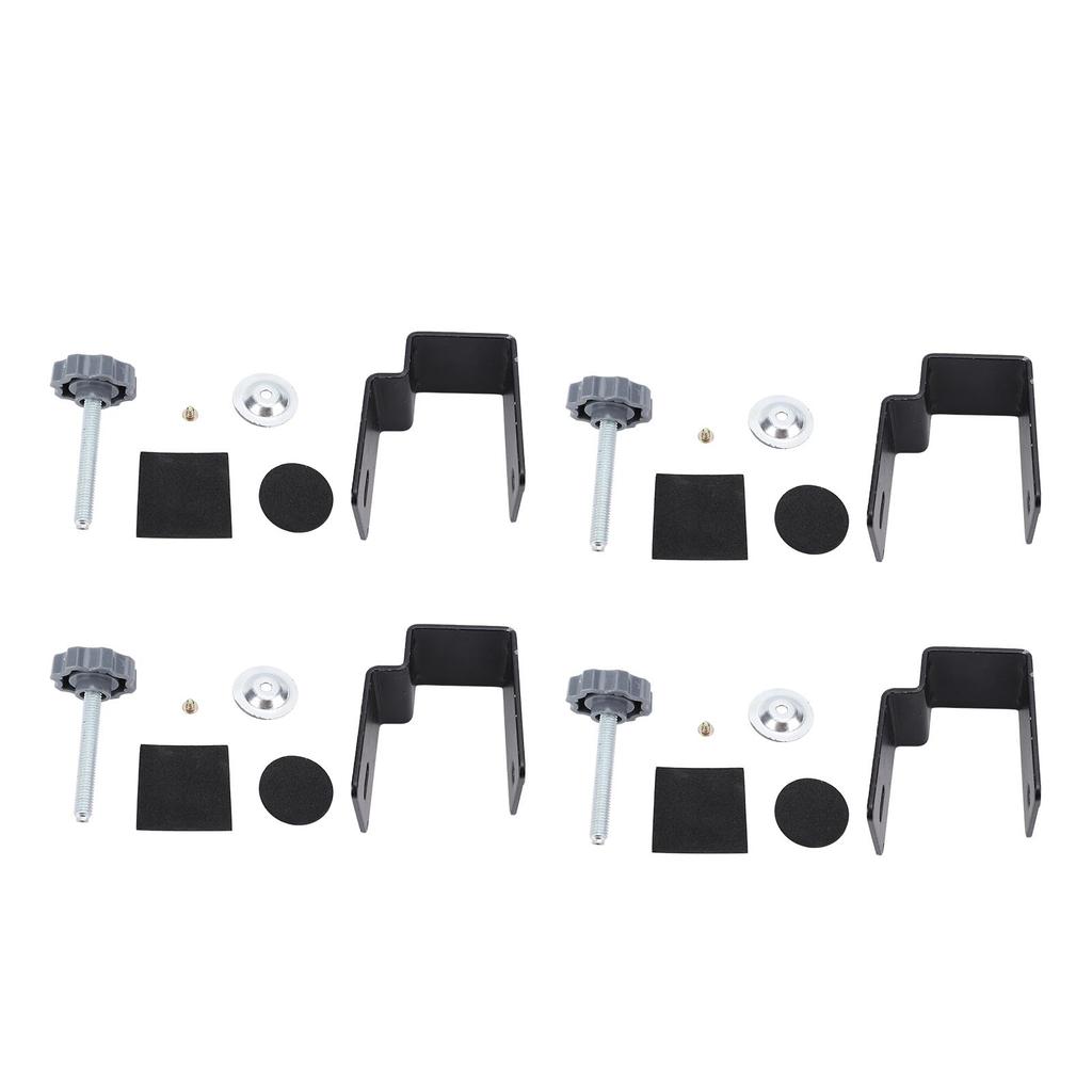 4Pcs Drawer Front Panel Installation Clamps Drill Hole Guide Fixing Clips Bow Structure Cabinet