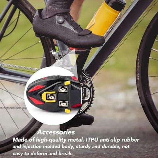 Bicycle SPD cleat set compatible Shimano SPD-SL system SH10 SH11 SH12 3-hole cycling shoes road bike binding pedals durable non-slip.