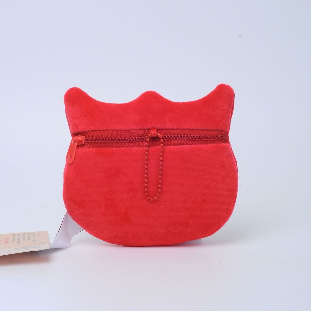 Fluffy Lion Dance Shoulder Bag Plush Red Lion Coin Pruse Chinese Dancing Lion Bag  Chinese New Year