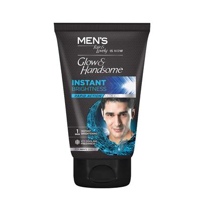 Glow & Handsome Sofortige Strahlkraft Schnelle Wirkung Männer Gesichtsreiniger Eiskaltes Menthol Erfrischend Tägliche Reinigung 1er-Pack 100g