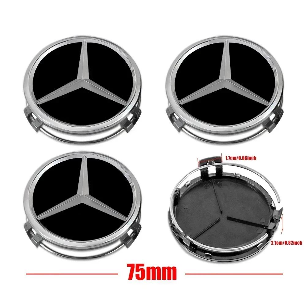 

Car Sticker 2025 Hot For Mercedes Benz Auto 75mm Wheel Center Hub Cap Badge Decoration Accessories for Mercedes Benz Maybach W20