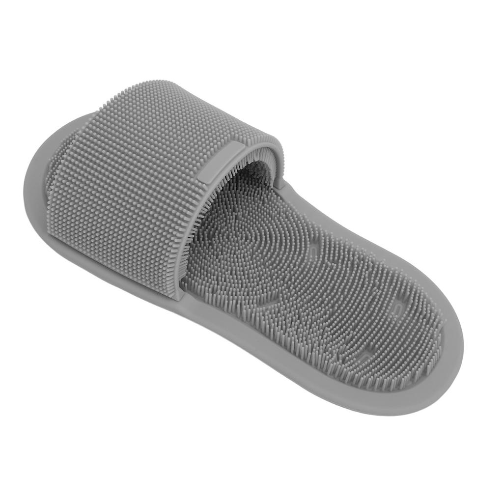 1 Piece Shower Foot Scrubber Soft Silicone Non Slip Suction Cups Foot Cleaner Slipper Without Bending