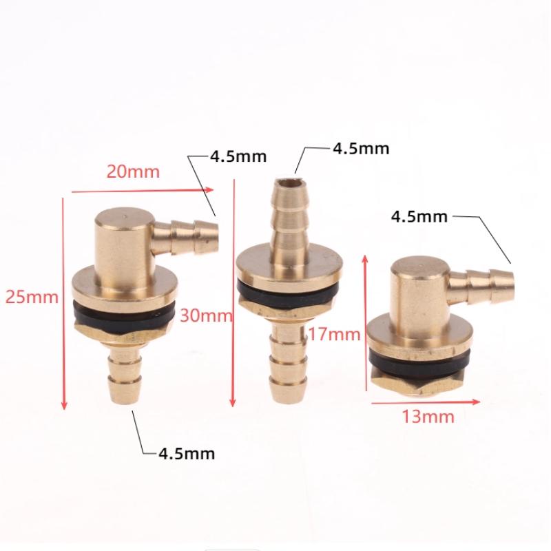 Copper Oil Fuel Nipple Inlet Outlet Oil Nozzle Filler For Rc Model Tank Diy Accessories