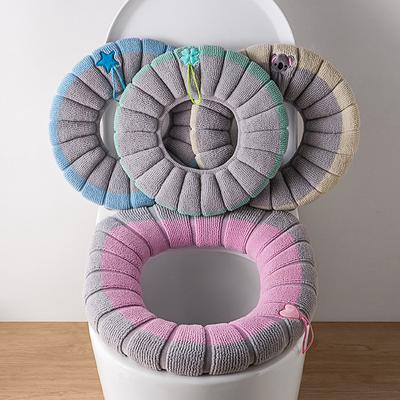 1Pcs Bathroom Toilet Seat Cover Soft Warmer Washable Mat Cover Pad Cushion Seat Case Toilet Lid Cover Accessories Bath Home