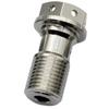 Banjo Bolt M10 1.0Mm Pitch For Motorbike Brembo Brake Dual Line- Titanium Single Hole Allen Key Head Screw