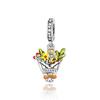 New 925 Silver Colorful Infinite Heart Flower Charms Fit Original Pendant Bracelet Necklace DIY Ladies Fine Jewelry