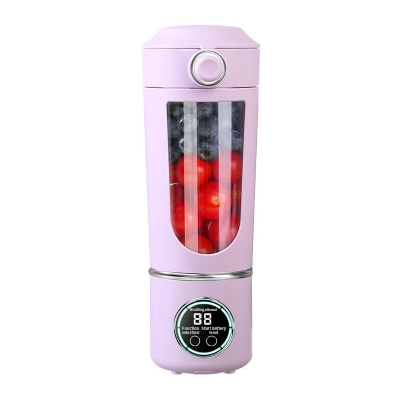 700ml Smoothie Blender Portable USB Rechargeable Juicer with High Speed Motor Mixing Cup for Protein Shakes and Juices