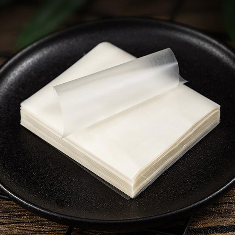 100/500 Sheets Edible Glutinous Rice Paper Practical Candy Sugar Coated Wrapping Paper Nougat Edible Paper Candy Wrapper