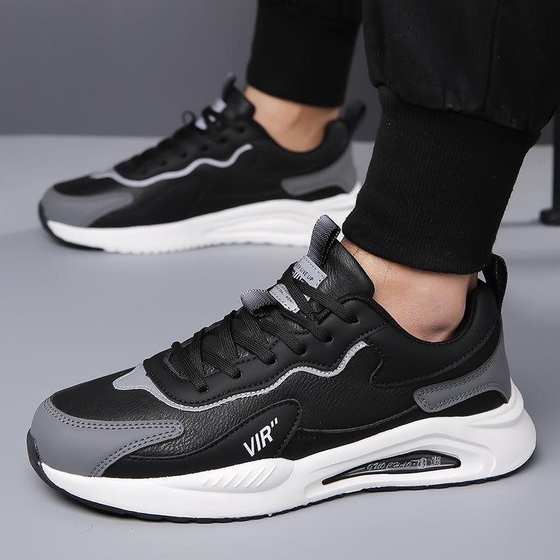 

2025 new men s shoes dad shoes spring versatile casual sports shoes fashion trend light soft shock-absorbing youth running shoes 45 чёрный