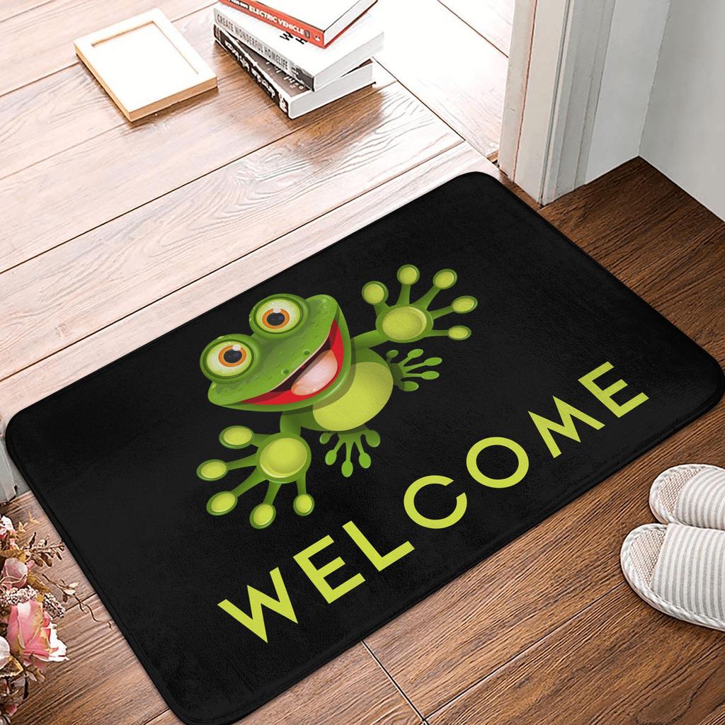 Happy Frog Doormat Mat Anti-Slip  Kitchen Bath Living Room Rug Carpet 40*60cm