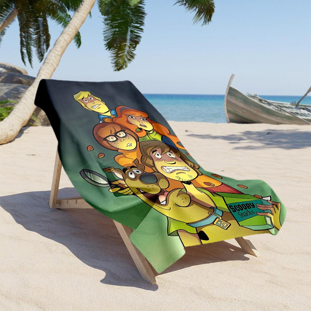 Scooby-doo soft beach towel Foldable Printed beach towel Fashion Lovers Perfect Gift for Friends & Family