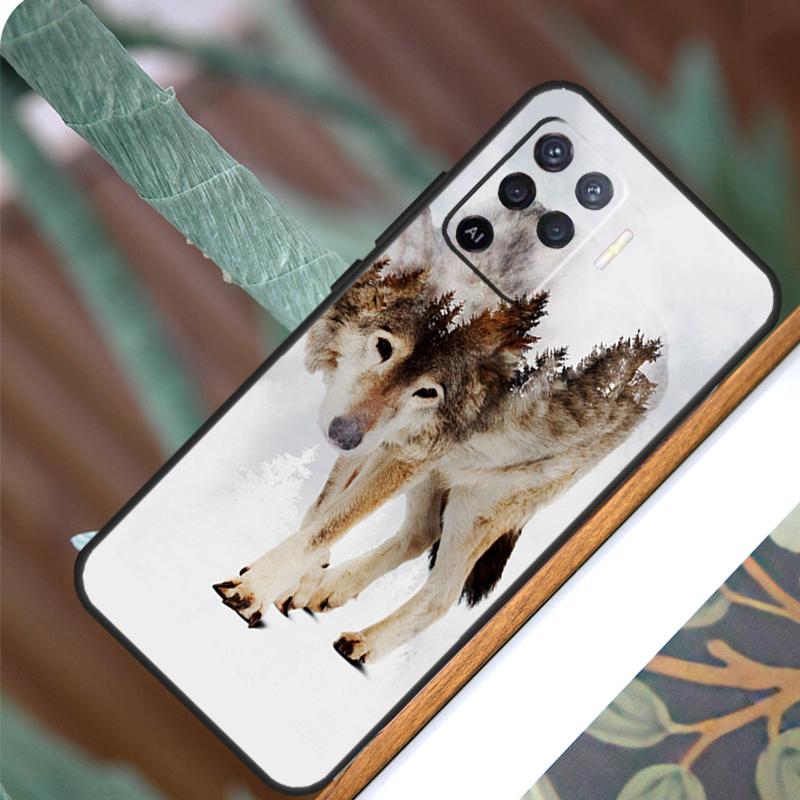 Wolf Howls Art For OPPO A57 A57S A77 A5 A9 A53 A52 A72 A96 A76 A16 A54 A74 A94 A38 A58 A78 A15 A17 Case