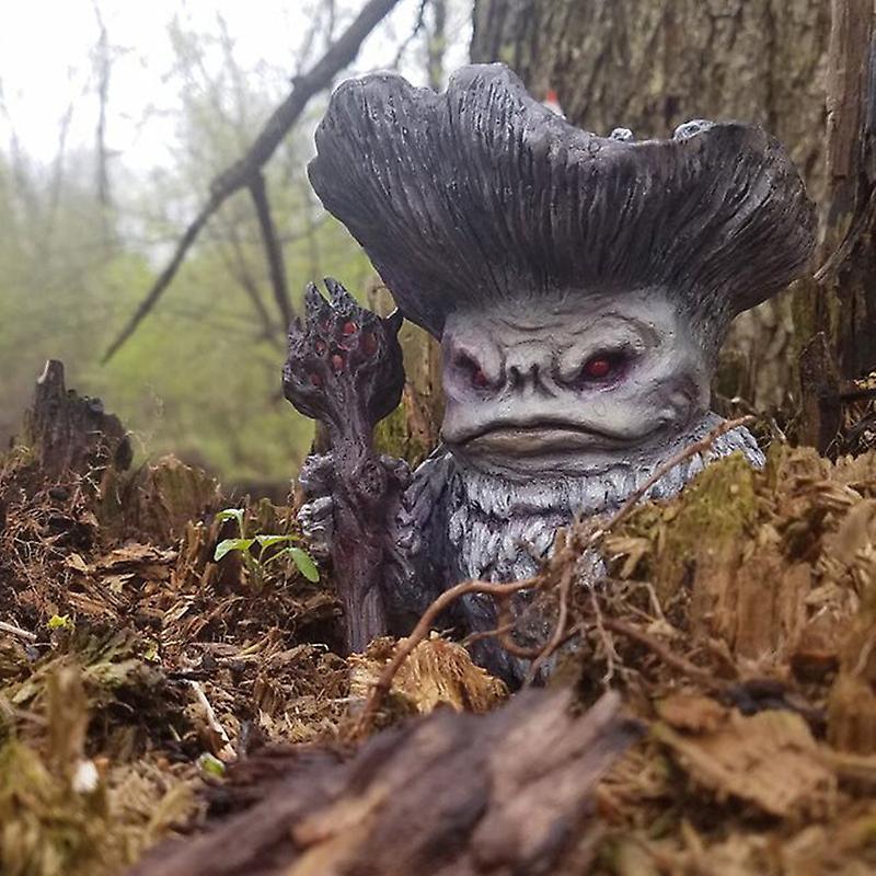 Feen Pilz Monster Schamane Zauberer Troll Harz Gartenornament Hof Rasen Außen Dekoration
