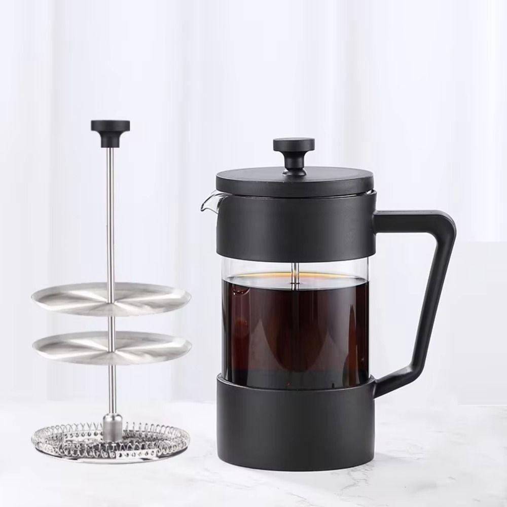 Heat Resistant French Press Coffee Maker Rust-Free Cold Coffee Brewer Hand Punch Pot  Home Brewing