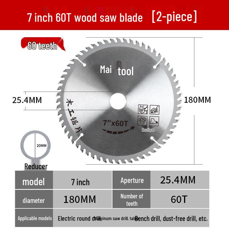 High-Hardness Dual-Purpose Saw Blade: Aluminum-Wood Alloy for Eco & Paint-Free Boards.