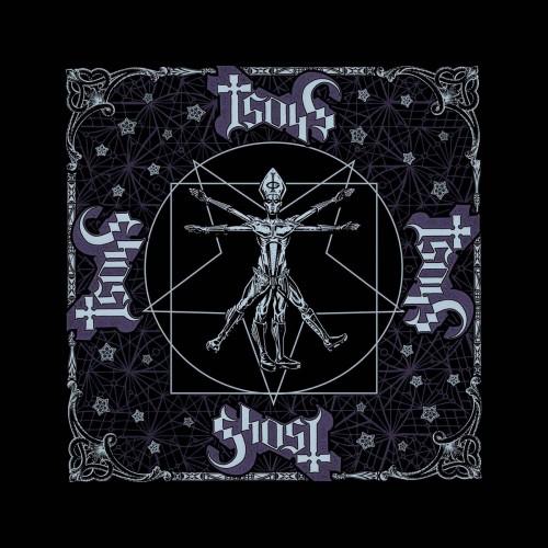 Bandana Vitruviana Adulto Unissex Fantasma One Size preto
