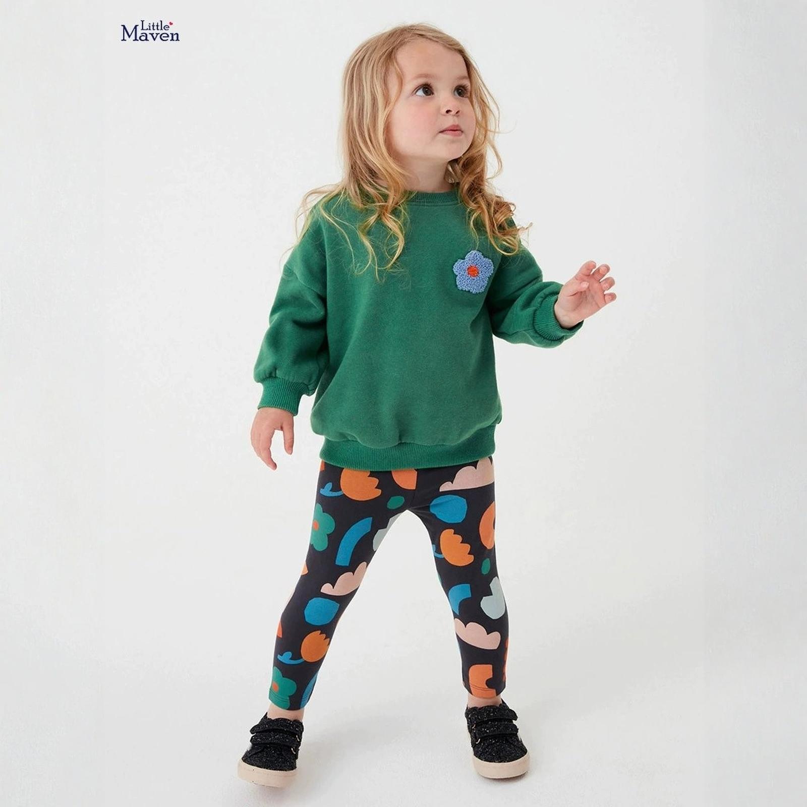 

Милый детский мультяшный комплект с длинным рукавом - Повседневный наряд с футболкой 100