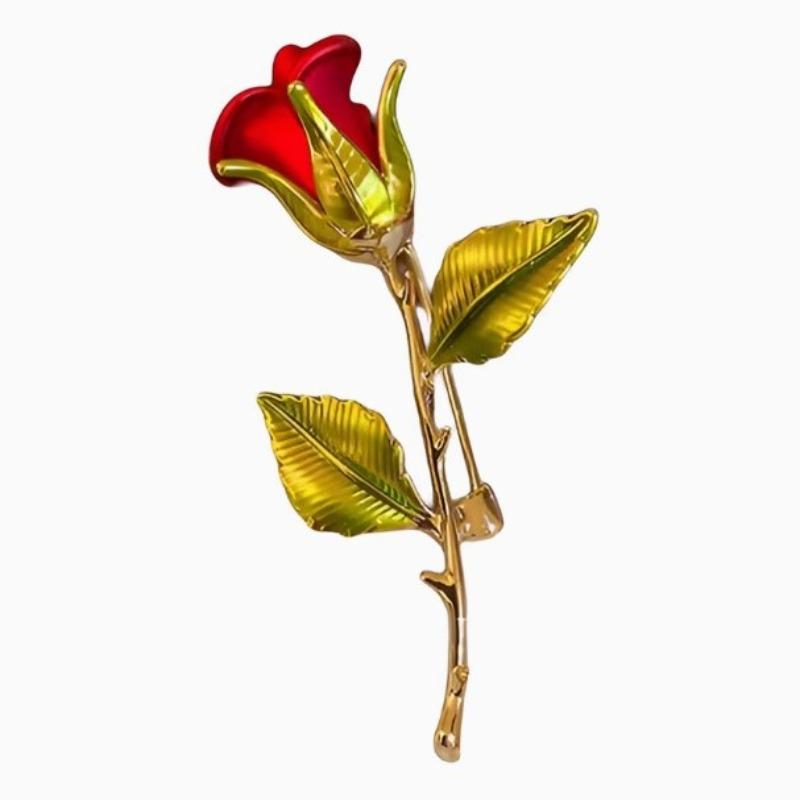 Elegant Little Rose Flower Vintage Brooch Women Clothing Flower Accessories Brooches Party Holiday Gift
