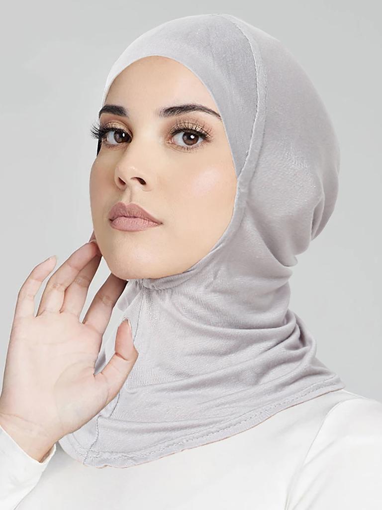 Muslimský turban Plné zakrytí Islámské čepice Podšátek Vnitřní Dámská hidžábová čepice Šátek na hlavu Dlouhá šála Omotávka Krk Hlava Čepice Bonetka