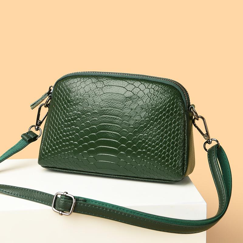 Cowhide Bags For Women Summer Simple Handbag And Purses Female Travel Totes Solid Color Genuine Leather Fashion Shoulder Sac