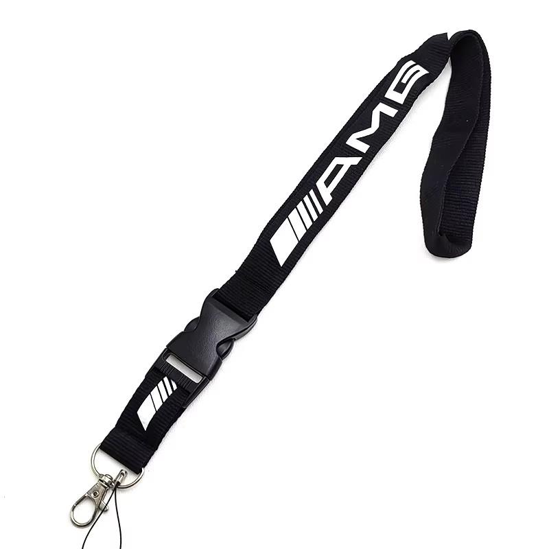 CQM1 Lanyard Neck Straps Key Cell Phone Work ID Card Hanging Rope For Mercedes Benz AMG GLA CLA CLK W204 W205 W212 Interior Moulding