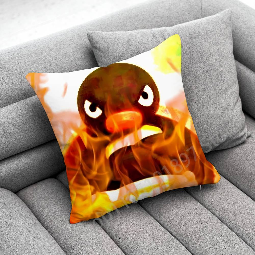 Penguin P-Pingu Funny Throw Pillow Case For 50X50Cm 40X40Cm 55X55Cm 45X45Cm 30X30Cm Square Bedroom Pillowcase Cover