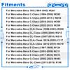 24Pcs Car Engine Undertray Fixing Clips Screws for Mercedes-Benz E-Class C-Class W203 W204 W211 Under Cover Rivet Fasteners