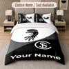 Custom Bedding Set SC Freiburg FC Pattern, Print Name Text 1 Duvet Cover Plus 2 Pillowcases Home Textile