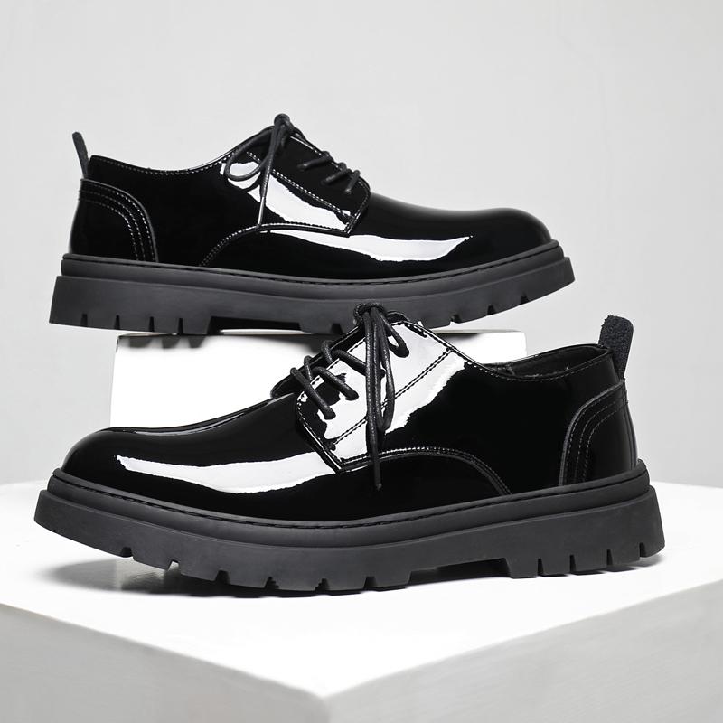 Fashion Hot Sale Casual Leather Shoes for Men Lace Up Oxford Footwear Outdoor Office Mens Formal Dress Shoes Elegantes Business Sneakers