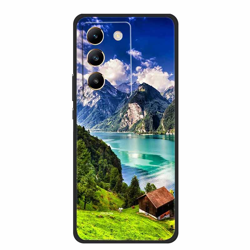 Phone Case For Vivo V30 Lite 4G Back Cover Case Shockproof Black Silicone Soft Funda For Vivo V30 Lite Case 6.67" V 30 Lite Capa