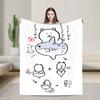 Joke Bear Blanket  Warm Soft Comfortable Plush Throw Blanket For Outdoor Airplane Travel Flannel Bedspread Bed Cover