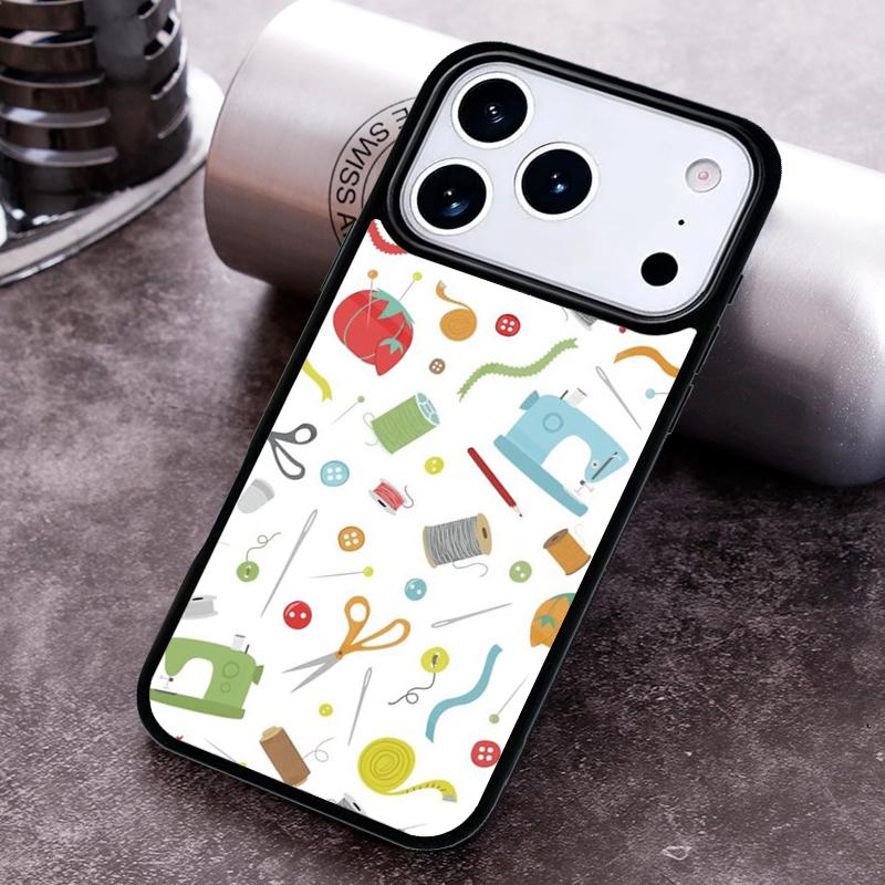 Nähschere Knöpfe Handyhülle Für iPhone 17,16e,15,14,13,12,11,Mini,Pro,MAX Weiche Silikonhülle