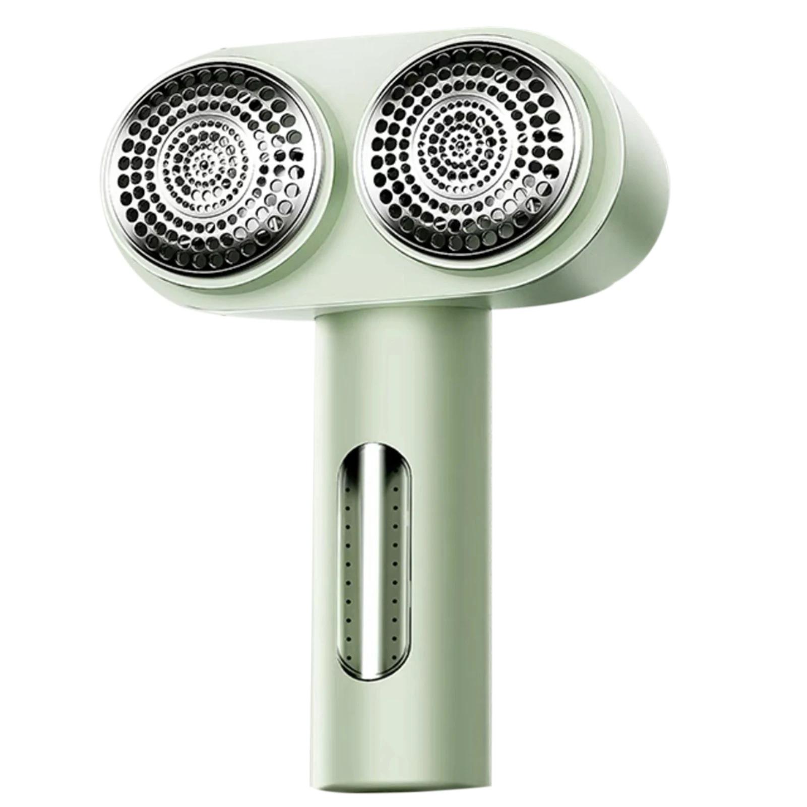 

Wireless USB Rechargeable Fabric Shaver Double Head Lint Remover for Sweaters Portable Electric Fuzz Shaver Safe on Delicates