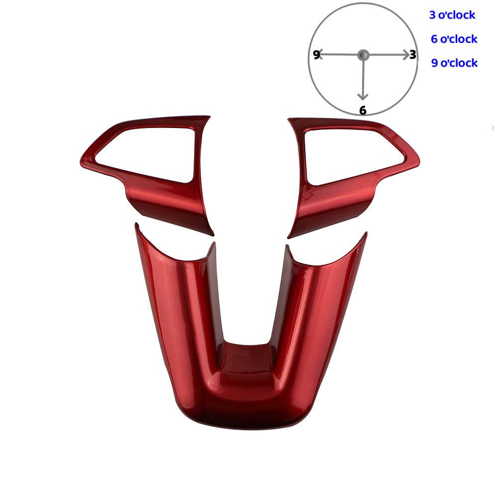 Steering Wheel Decoration Moilding Frame Cover Trim for Ford Focus 3 MK3 2015 2016 2017 2018 Car Interior Style