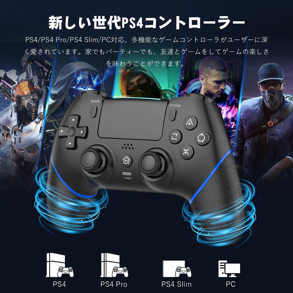 Onefun PS4 Controller New Edition Gold Award 1000mAh Bluetooth Wireless Back Macro Turbo Gyro 16 Hours of Continuous Earphone Wireless 4 Compatible