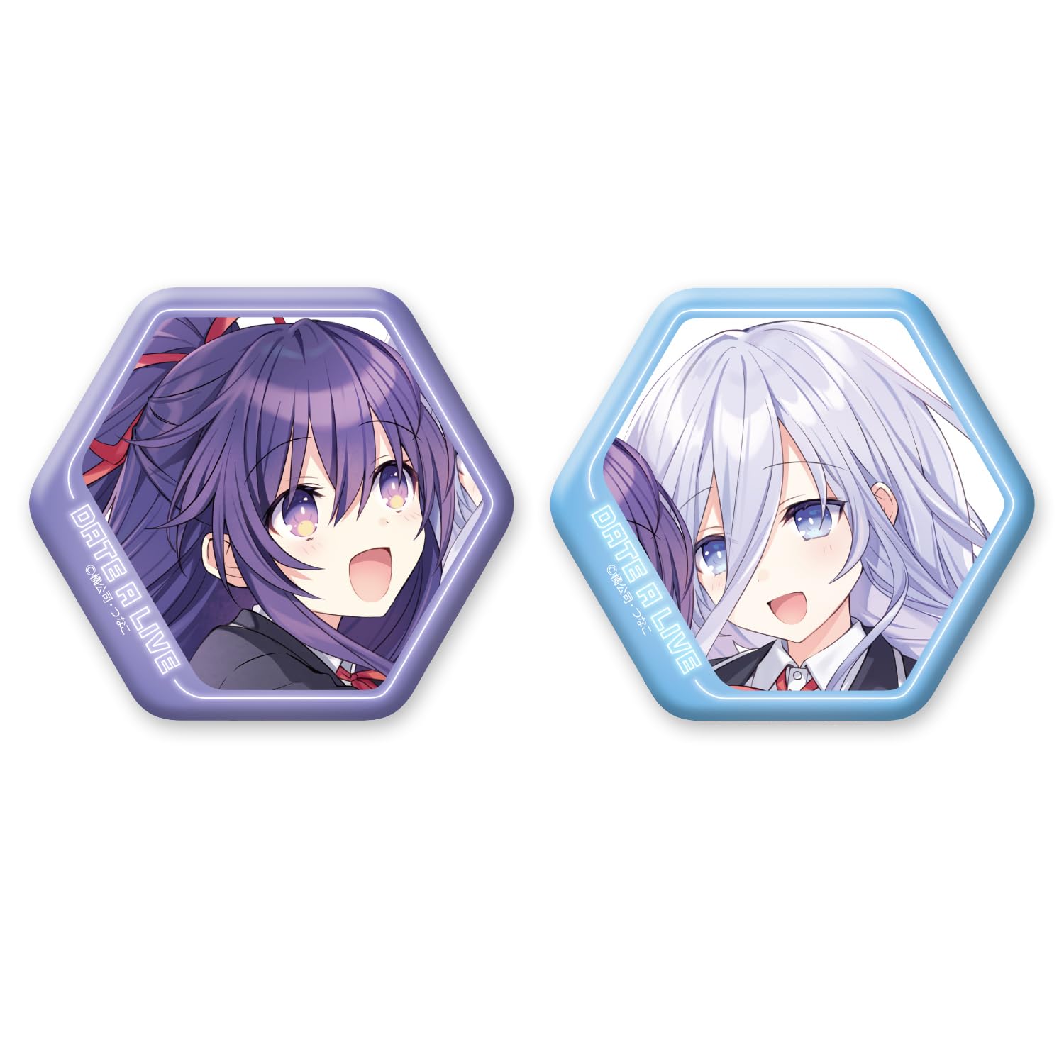 

KADOKAWA Date A Live Набор металлических значков из 2 штук Тока Мио H58 x Ш65 мм Сталь и Прибл.. Бумага, ПЭТ,