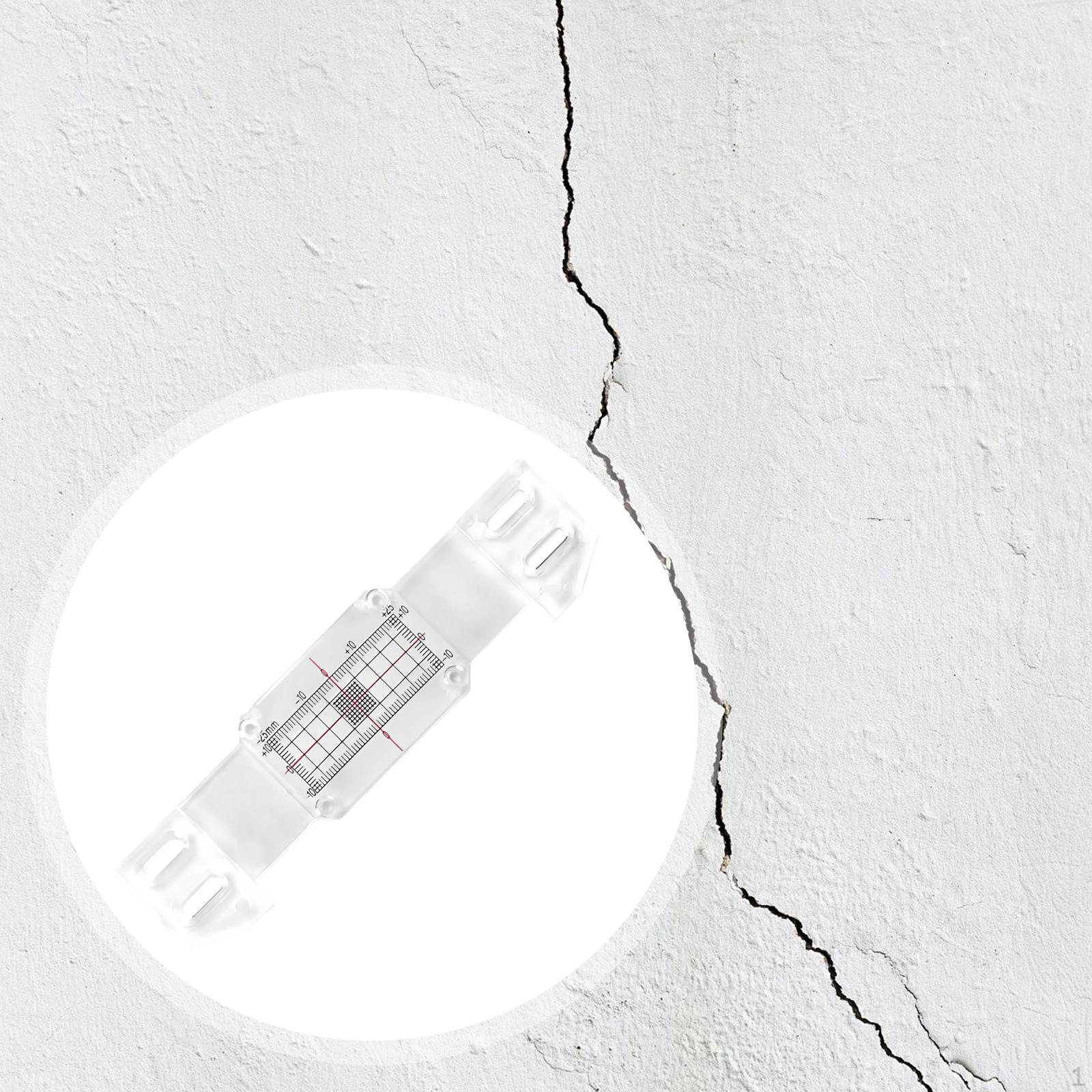 Crack Record, Size Chart Acrylic Standard Concrete Gauge
