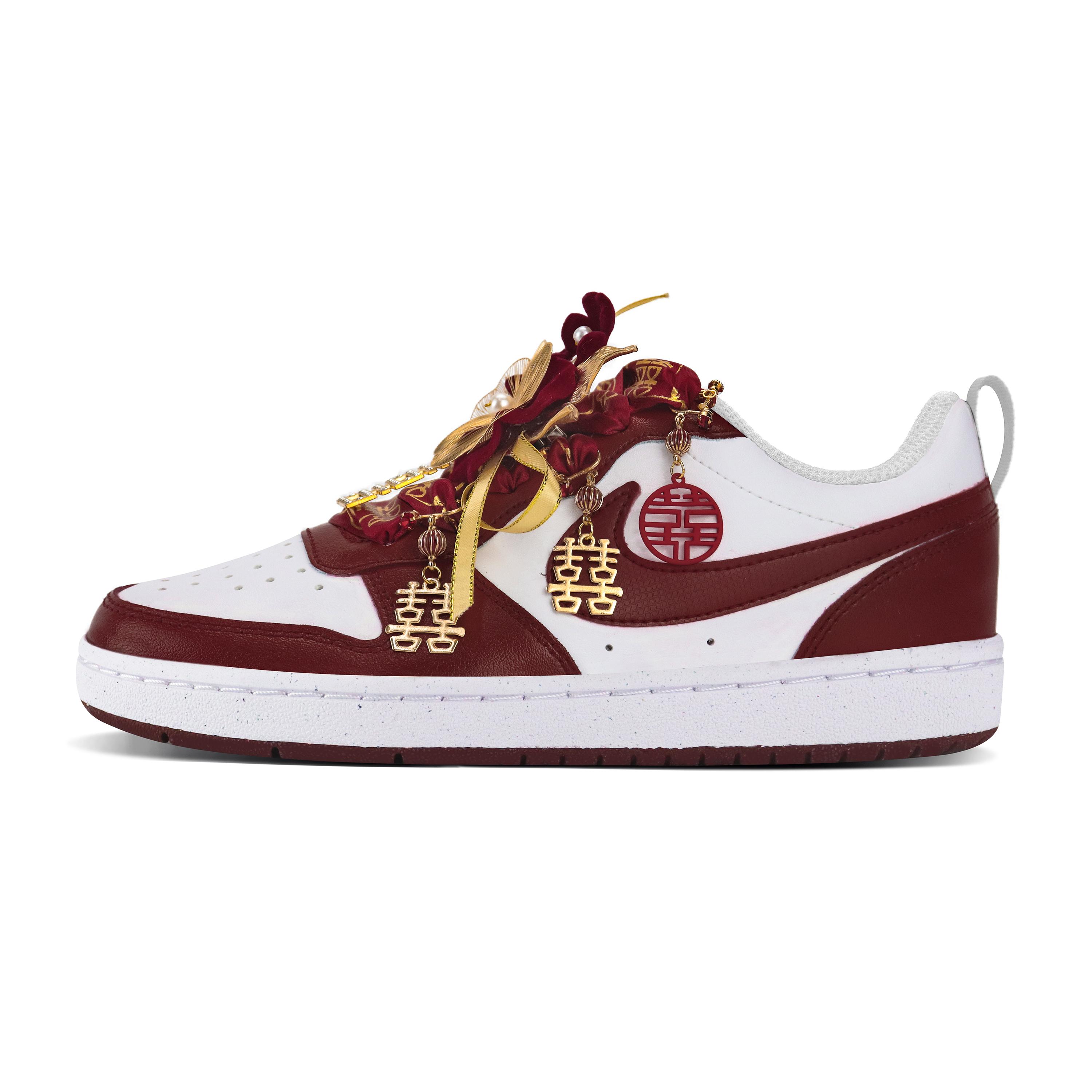 

Nike Court Borough Slip Resistant, Abrasion Resistant, Lightweight Low top Skateboard Shoes Women s Red White DV5456-006(Team119-) 40