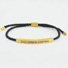 Hot Sale Spanish Dios Tiene El Control Inspirational Bracelet Colorful Braided Rope Bracelet with Encouragement Card