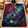 Koc Flanelowy Cristiano Ronaldo Ciepły Miękki Koc Rzutowy do Użytku Wewnętrznego Sofa Łóżko Salon